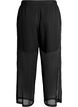 Lockere Hose aus Chiffon mit Punkten, Schwarz, Packshot image number 1