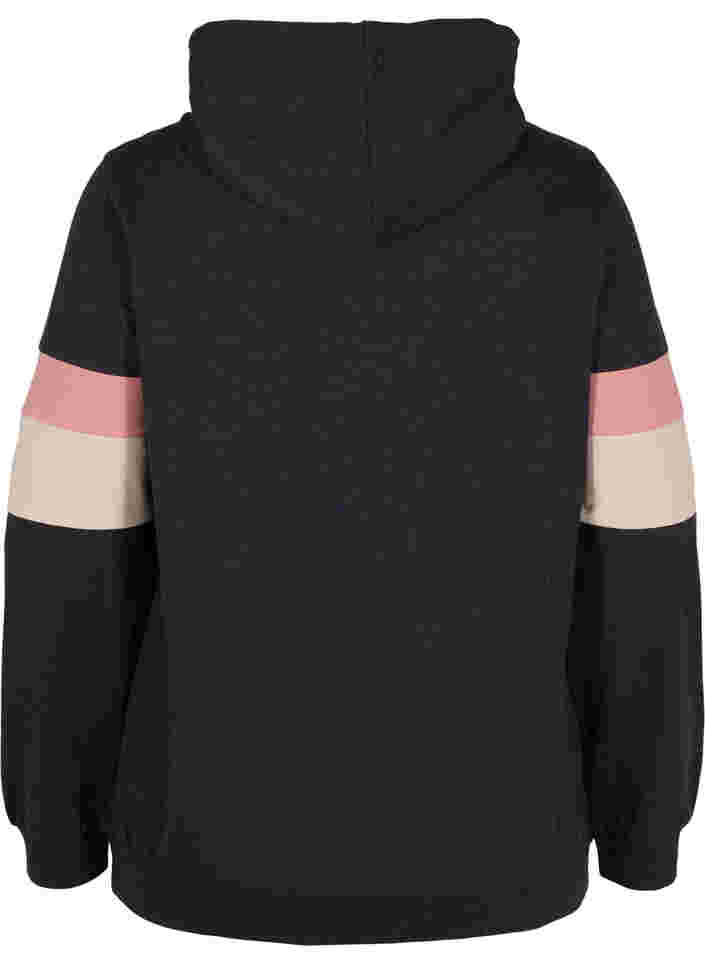 Sweatshirt mit Kapuze und Trackdetails, DGM/Rose, Packshot image number 1