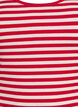 Gestreiftes Tanktop mit Rippenstruktur, Rot, Packshot image number 2