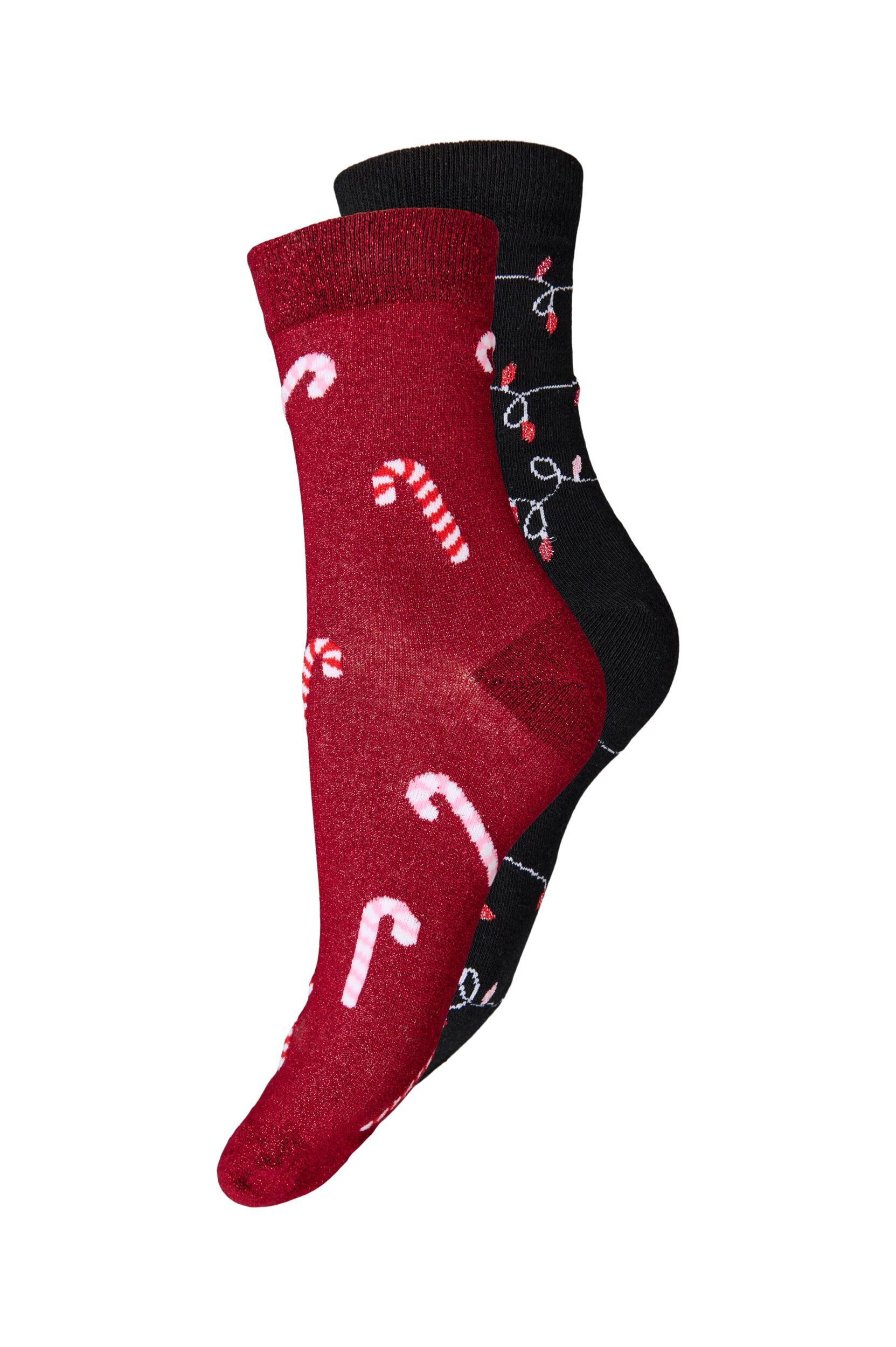 Zizzi2er-Pack Weihnachtssocken, Rot, Packshot image number 0