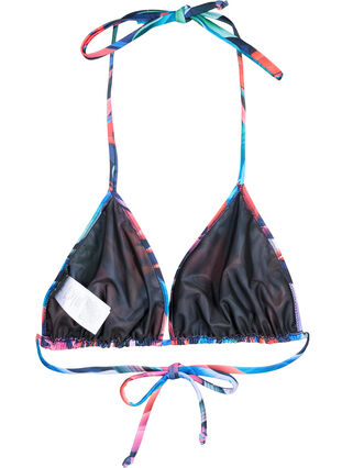 Triangel-Bikini-BH mit Muster, Bright Leaf, Packshot image number 1