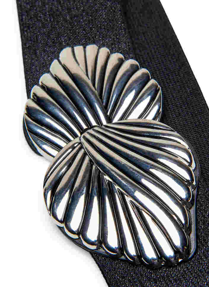 Elastischer Taillengürtel mit Glitzer, Black, Packshot image number 1