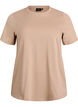Basic-T-Shirt aus Baumwolle mit Rundhalsausschnitt, Beige, Packshot image number 0