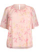 Bluse mit Blumenprint und luftigen &Auml;rmeln, Orange, Packshot image number 0