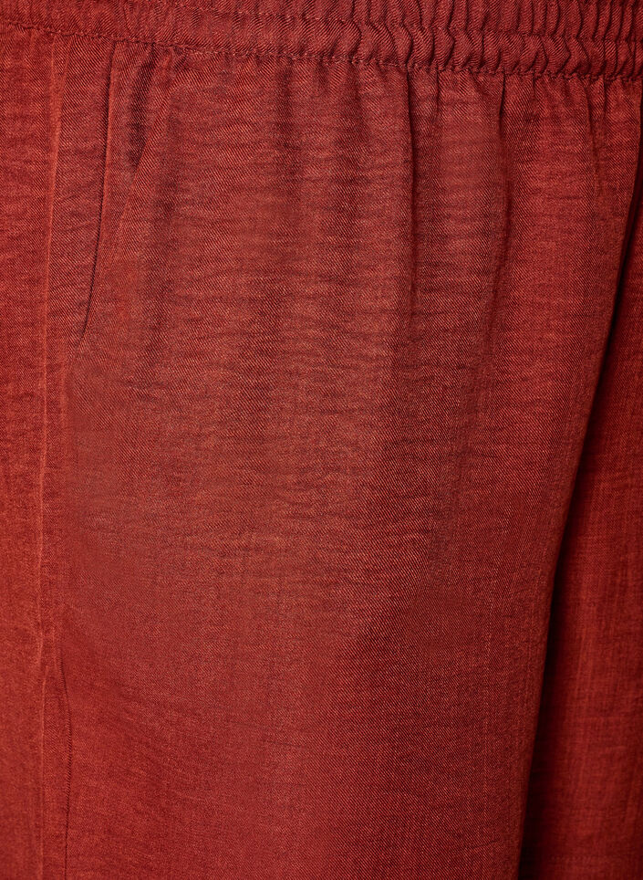 Shorts mit Taschen und hoher Taille, Rot, Packshot image number 2