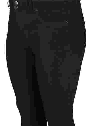 Eng anliegende Capri-Hose aus einer Viskosemischung, Black, Packshot image number 2