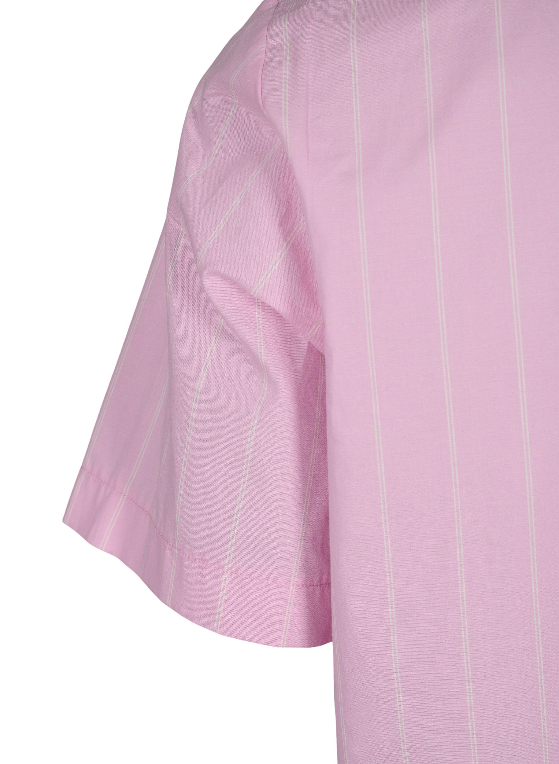 ZizziGestreiftes Kleid aus Bio-Baumwolle, Lilac Sachet, Packshot image number 3