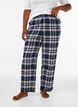 Karierte Pyjamahose aus Baumwolle, Blau, Model image number 0