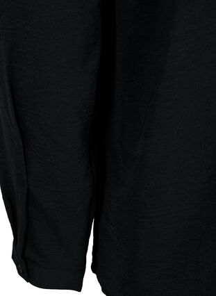 Langärmelige Bluse mit Spitzendetail, Black, Packshot image number 3
