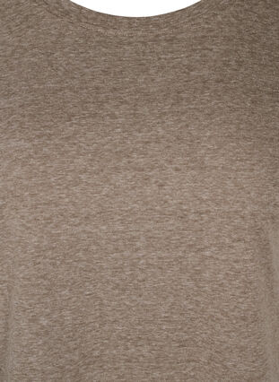 Meliertes T-Shirt aus Baumwolle, Falcon Melange, Packshot image number 2
