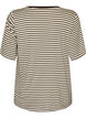 Gestreiftes T-Shirt aus TENCEL&trade; Lyocell, Braun, Packshot image number 1