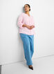 Bluse aus Baumwollmusselin mit Lochstickerei, Rot, Model image number 3