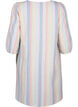Kurzes Kleid aus Baumwollmischung mit Leinen, Multi Color Stripe, Packshot image number 1