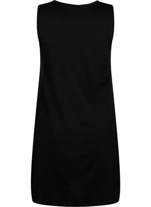 Ärmelloses Kleid aus Baumwolle mit A-Linie, Black W. YOU, Packshot image number 1
