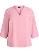 Bluse mit 3/4-&Auml;rmeln, Rot, Packshot image number 0