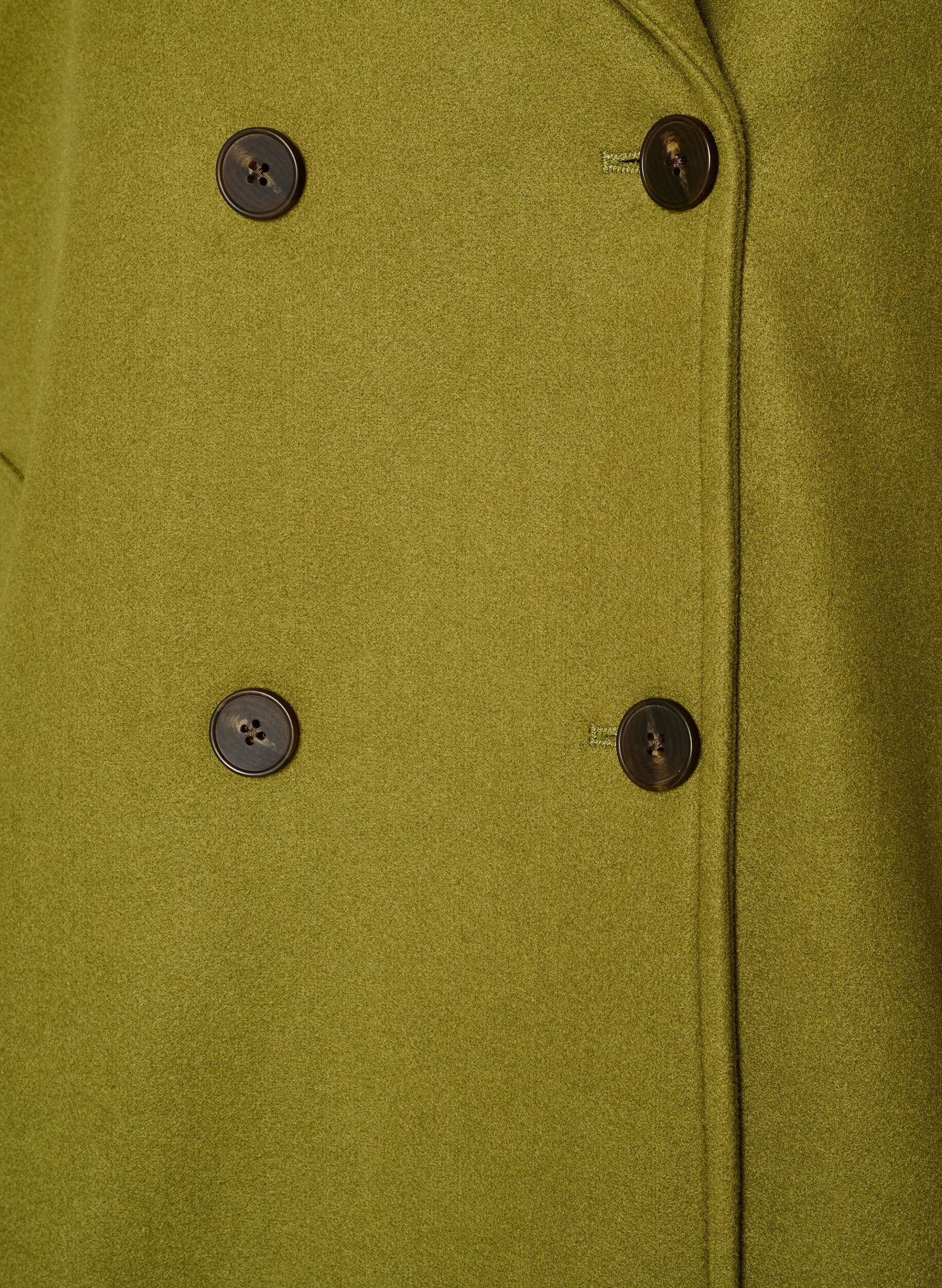ZizziKurzmantel mit zweireihiger Knopfleiste, Gr&uuml;n, Packshot image number 2