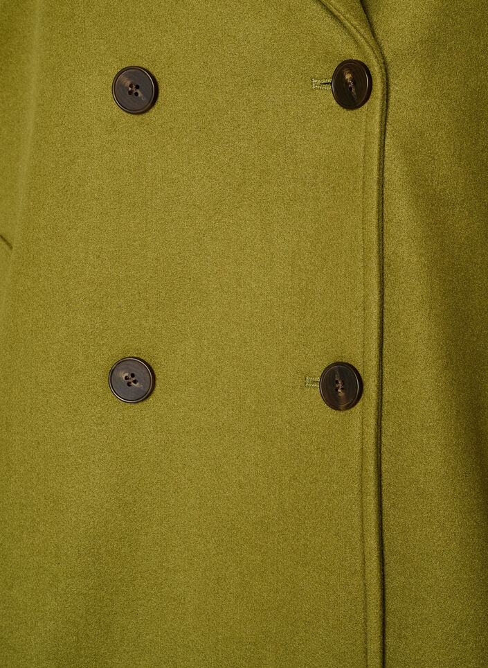 Kurzmantel mit zweireihiger Knopfleiste, Gr&uuml;n, Packshot image number 2