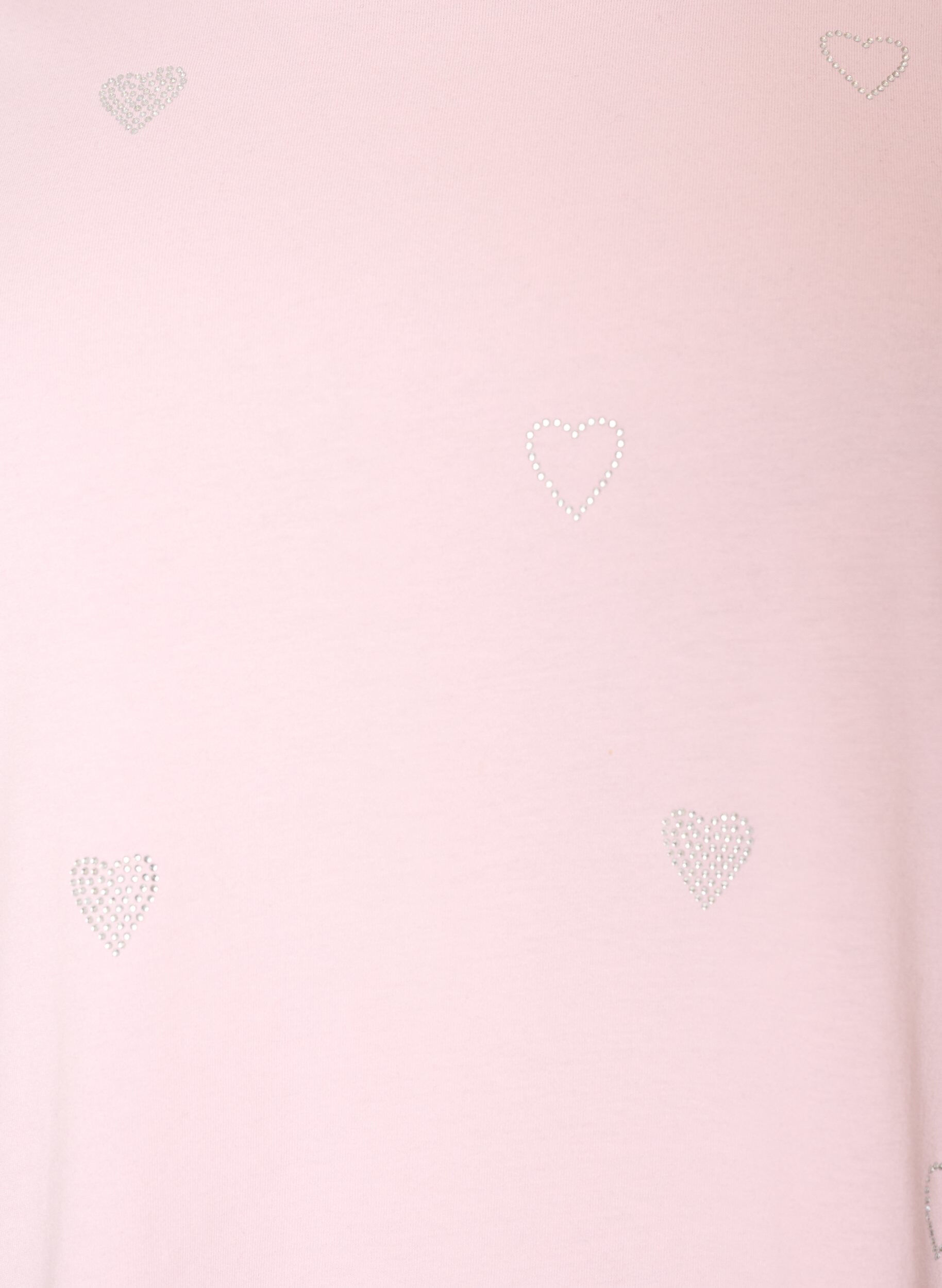 ZizziT-Shirt aus Bio-Baumwolle mit Herzen, Rot, Packshot image number 2