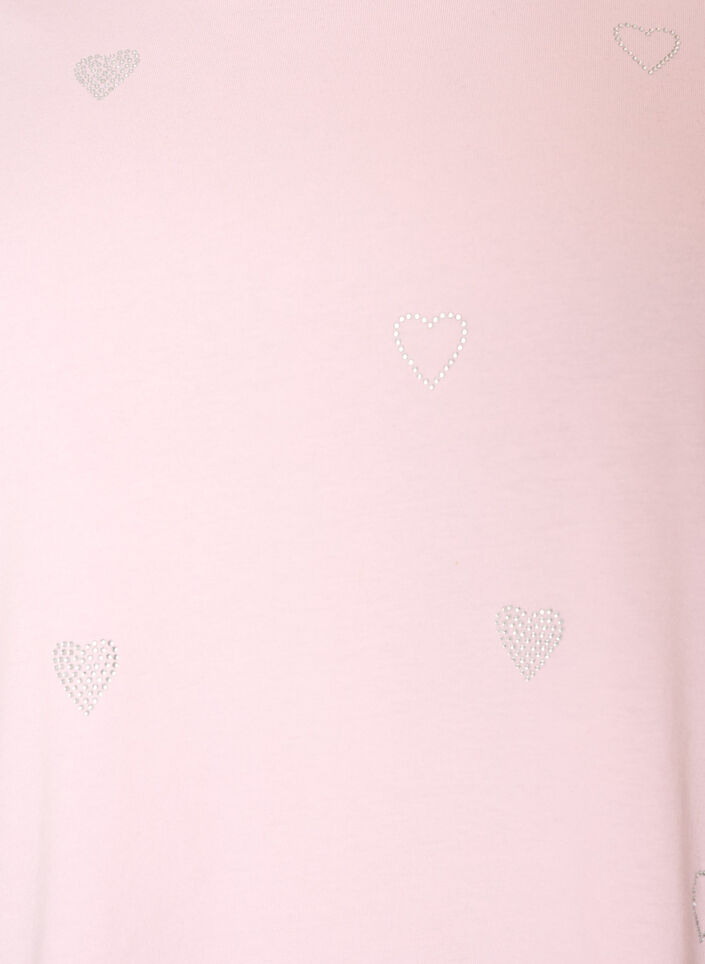 T-Shirt aus Bio-Baumwolle mit Herzen, Rot, Packshot image number 2