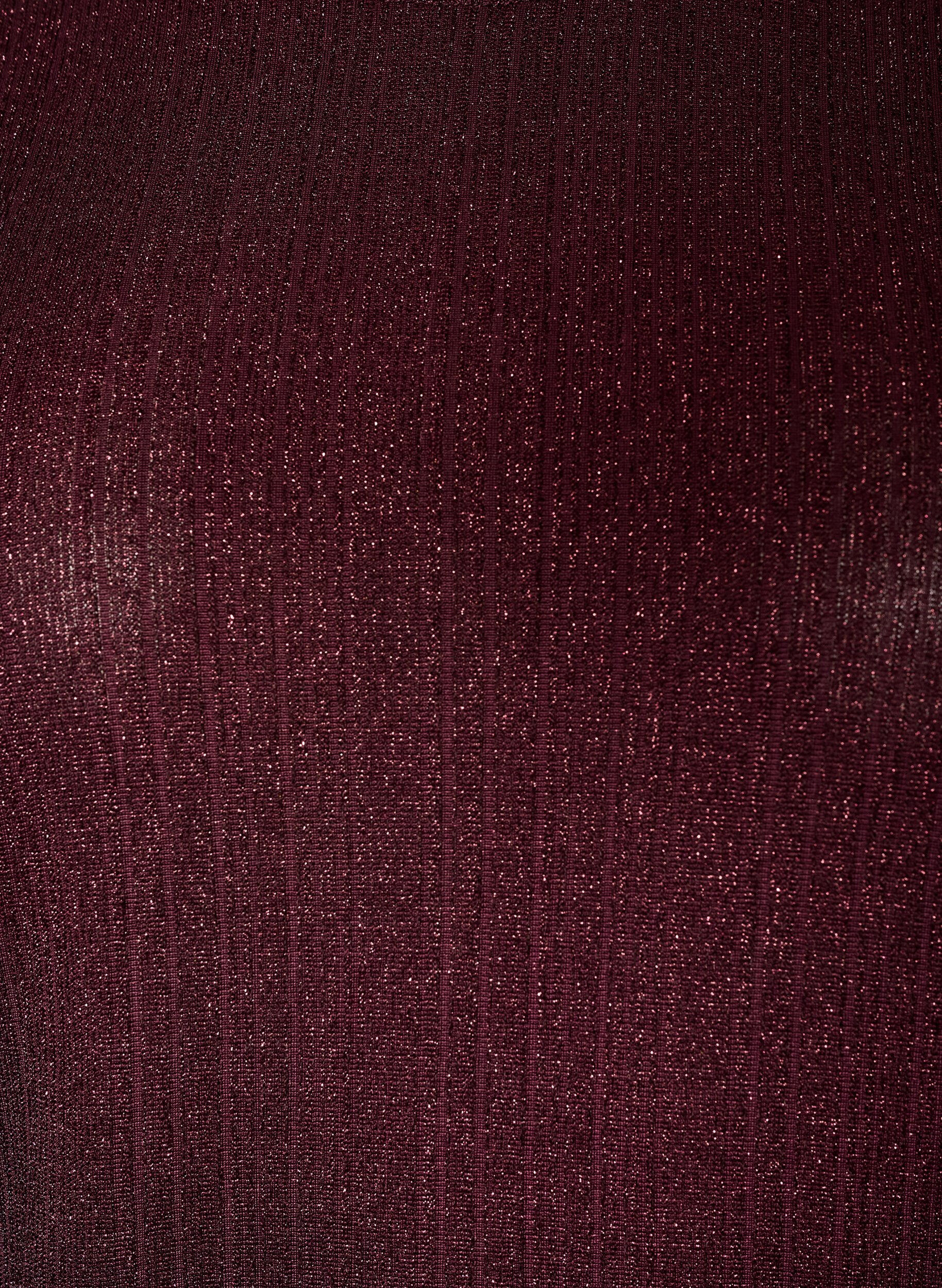 ZizziBluse mit vertikaler Struktur und Glitzerfaden, Rot, Packshot image number 2