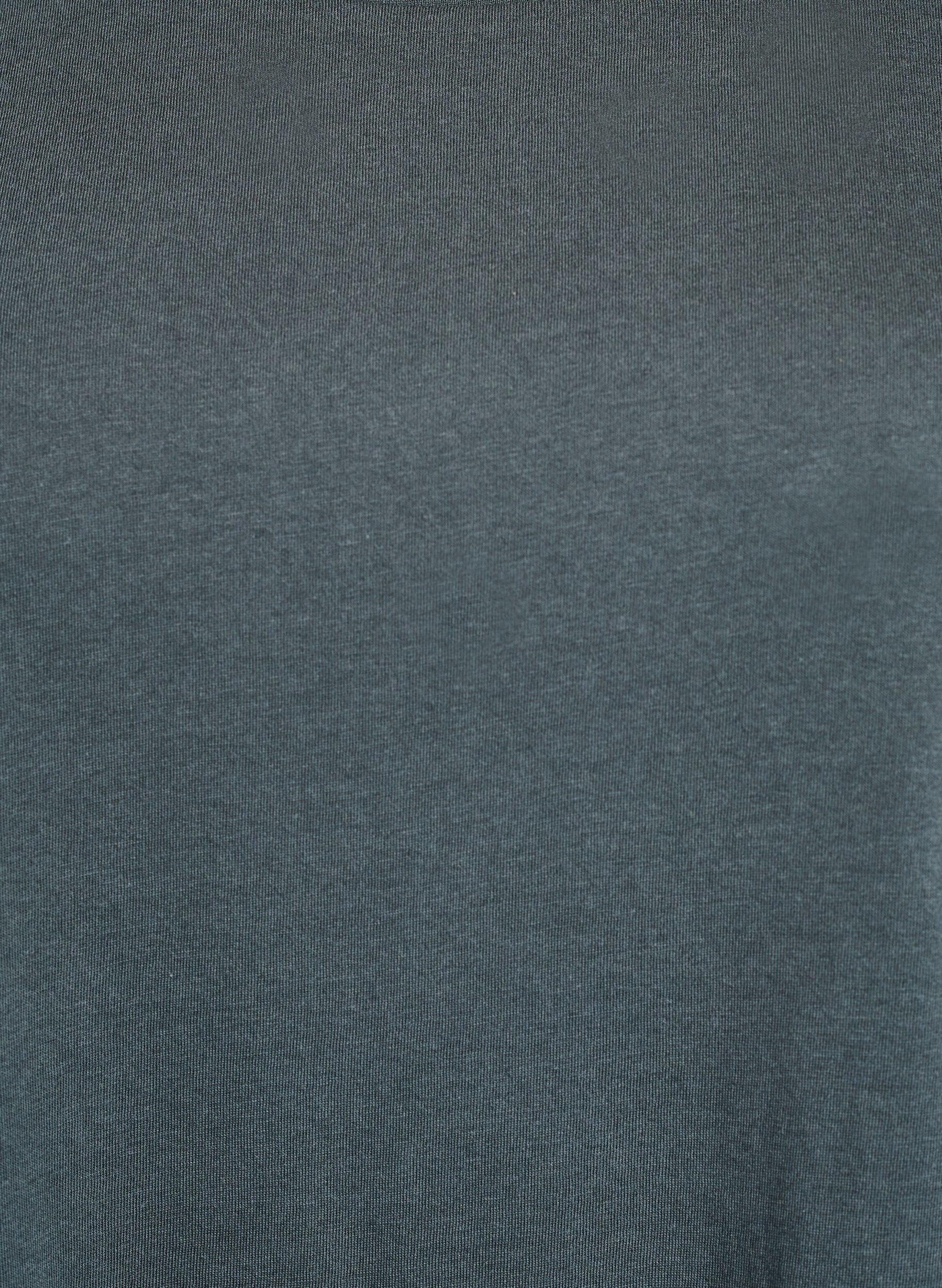 ZizziKurz&auml;rmeliges T-Shirt aus einer Baumwollmischung, Gr&uuml;n, Packshot image number 2
