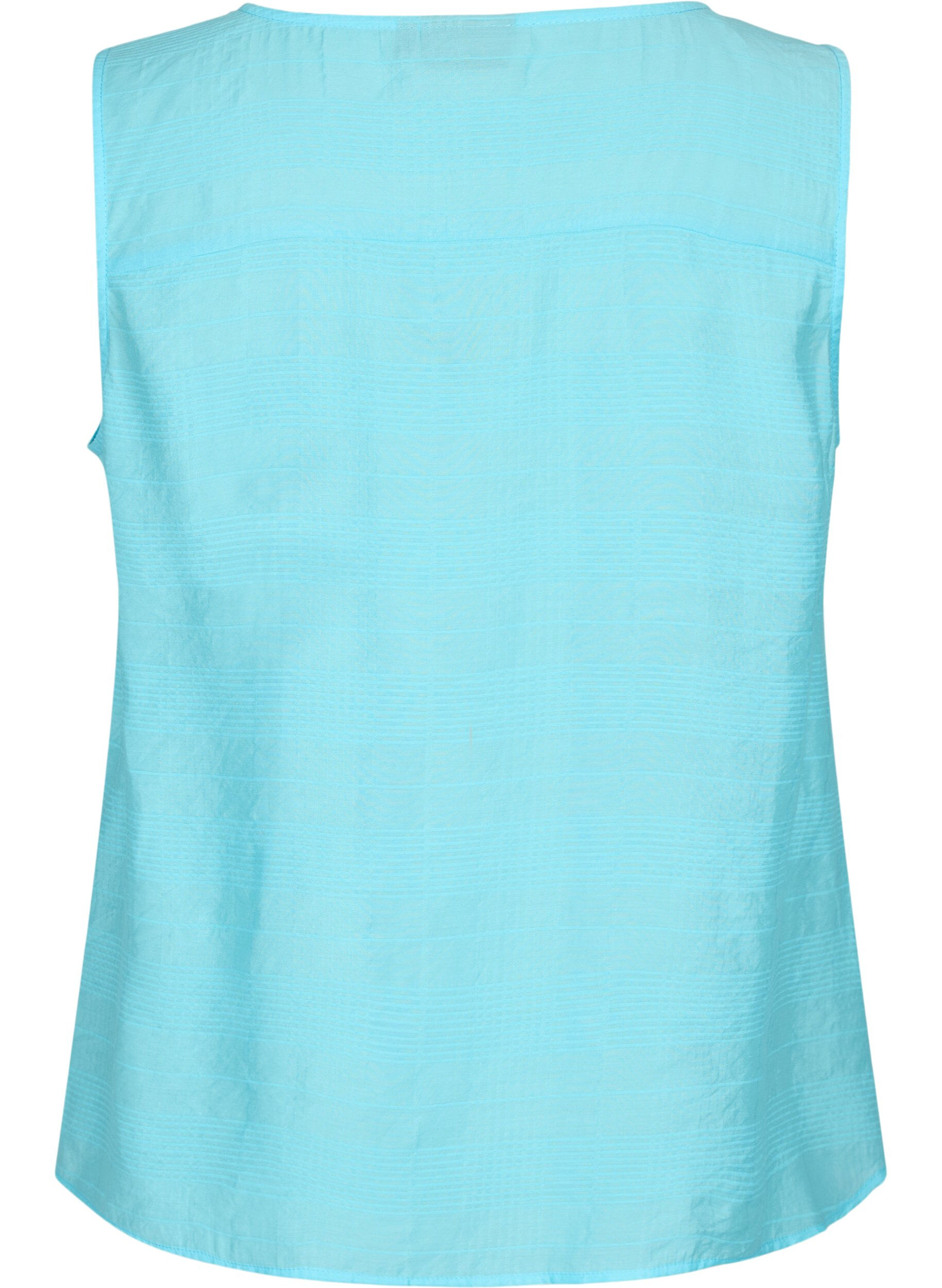 ZizziViskose-Top mit Struktur, Bachelor Button, Packshot image number 1