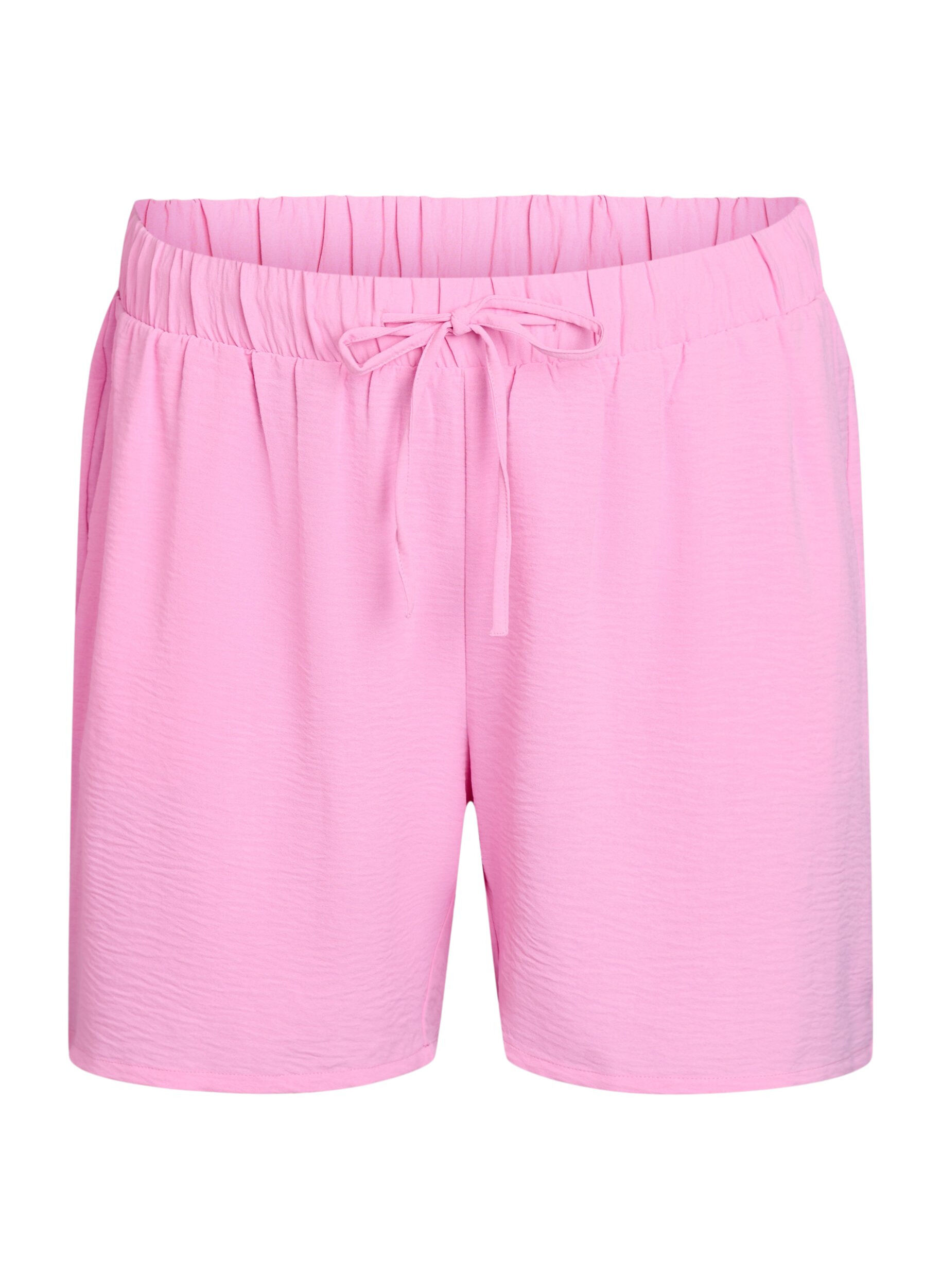 ZizziKurze Hose mit Taschen und elastischem Bund, Pink, Packshot image number 0