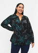 FLASH &ndash; Lang&auml;rmlige Bluse mit Druck, Black Scarab Flower, Model image number 0