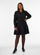 Kurzer Strickrock in A-Linie, Schwarz, Model image number 1
