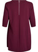 Kurz geschnittenes A-Linien Kleid aus Webstoff mit 3/4 &Auml;rmeln, Rot, Packshot image number 1