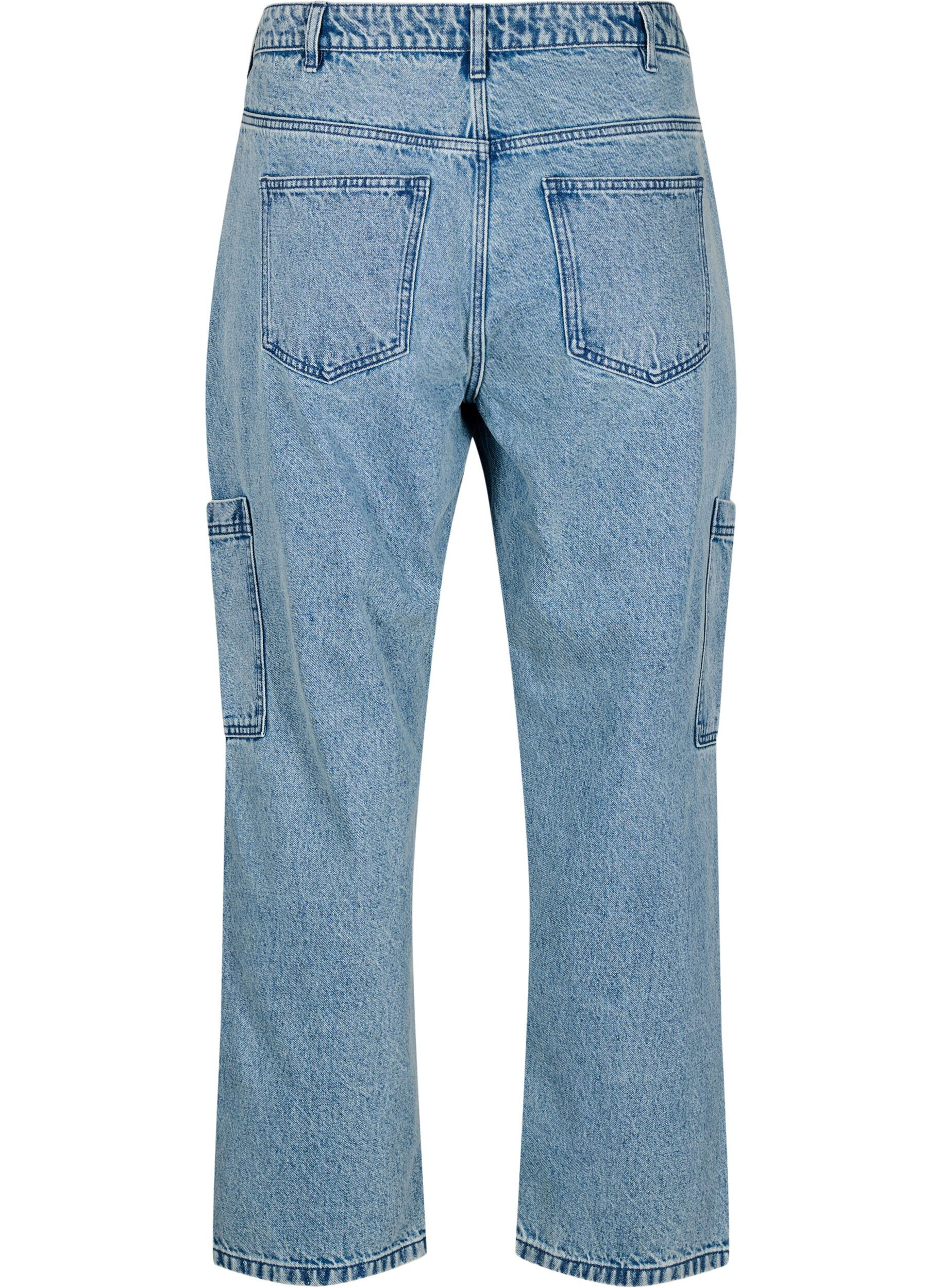 ZizziCargojeans mit hoher Taille, Blau, Packshot image number 1