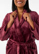 Morgenmantel aus weichem Velours mit Taschen, Rot, Model image number 2