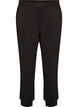 Jerseyhose mit hoher Taille und Taschen, Schwarz, Packshot image number 0