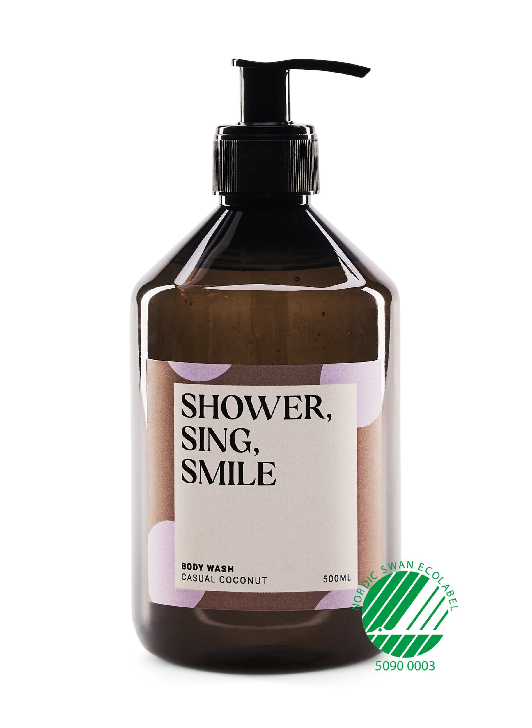 ZizziNordic Swan Ecolabel Bodywash - Casual Coconut 500 ml, Casual Coconut Dots, Packshot image number 0