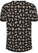Bluse mit langen &Auml;rmeln und gebl&uuml;mtem Print, Schwarz, Packshot image number 1