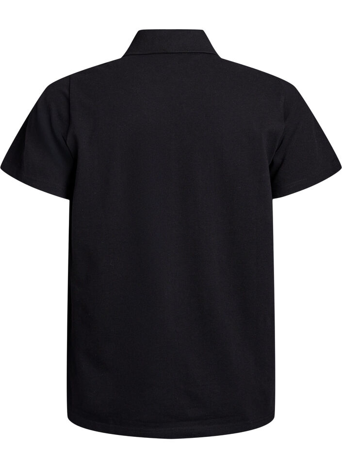 FLASH - Poloshirt mit kurzen &Auml;rmeln, Schwarz, Packshot image number 1