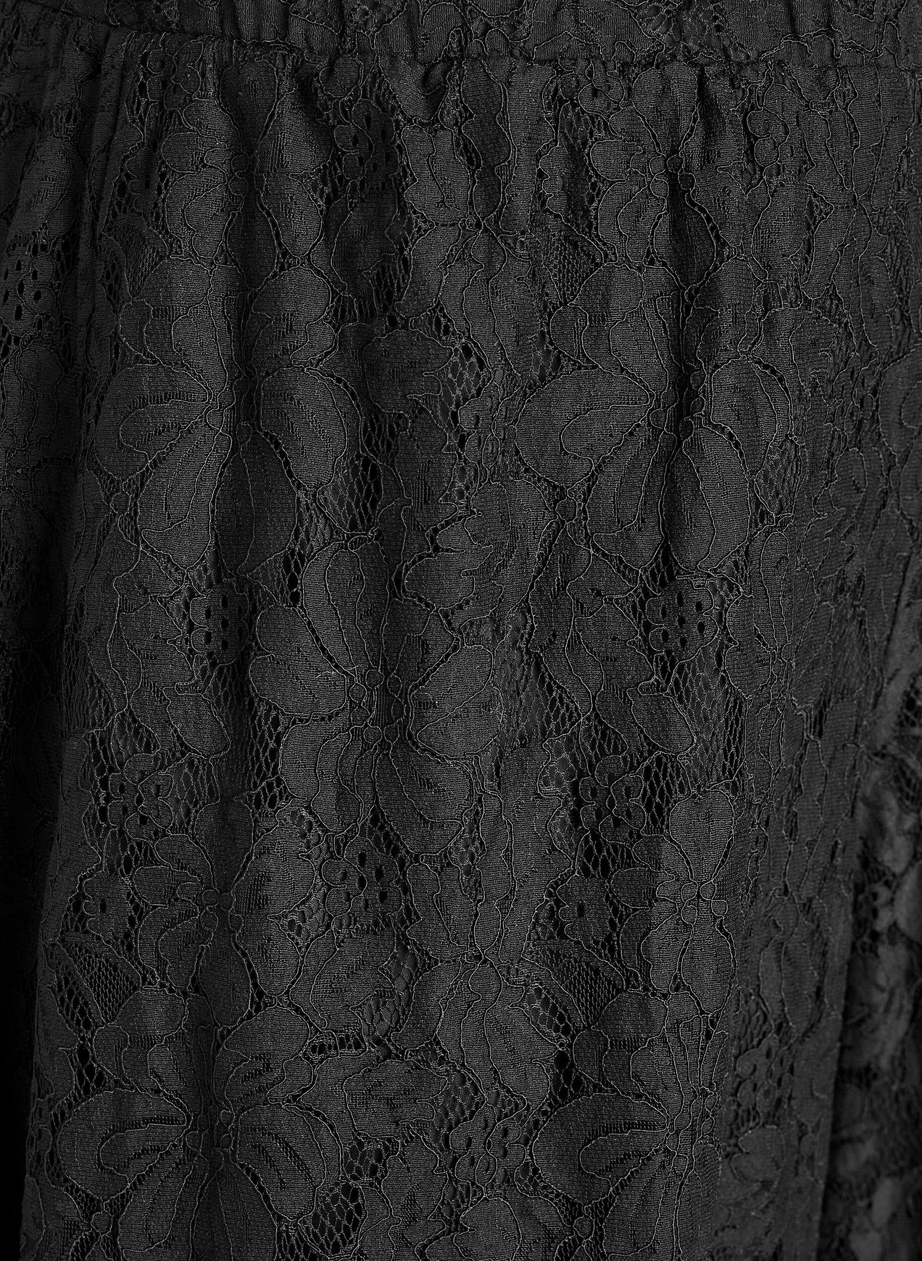 ZizziBallonhose aus Spitze mit hoher Taille, Schwarz, Packshot image number 2