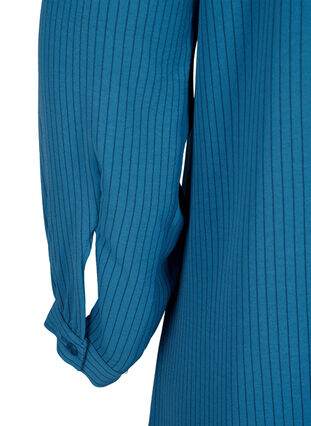 Gestreiftes Kleid mit Rüschendetails, Bluesteel Stripe, Packshot image number 4
