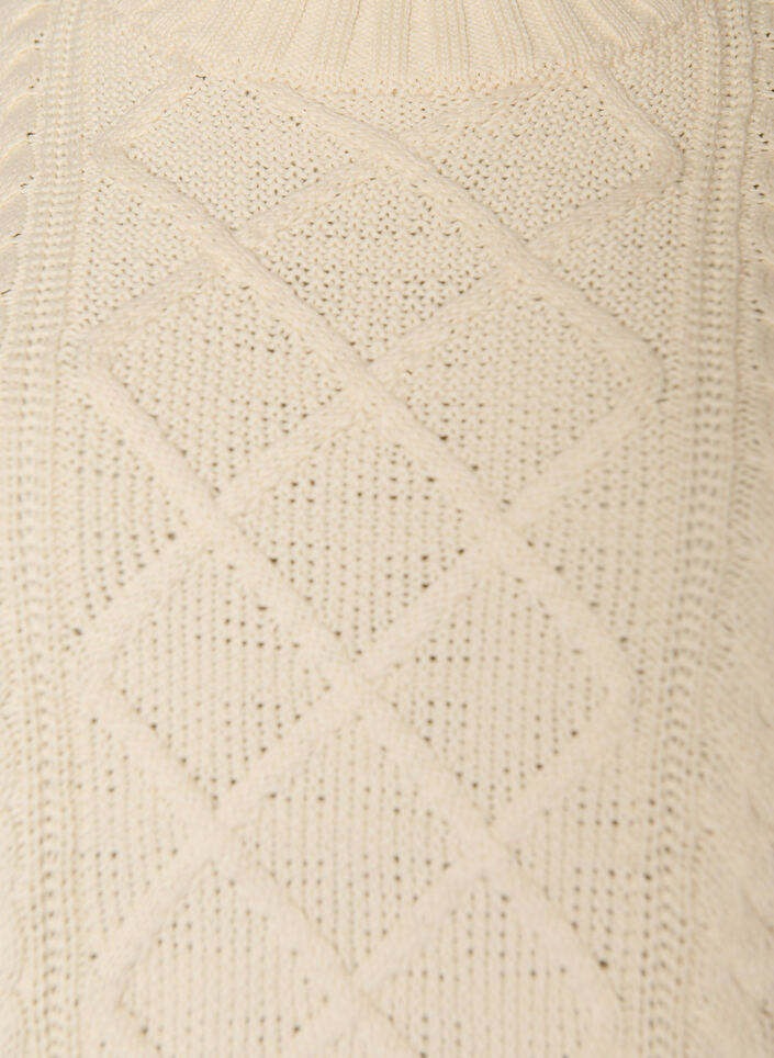 Pullover mit Zopfmuster, Vanille, Packshot image number 2