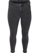 Cropped Amy Jeans mit Rei&szlig;verschluss, Grau, Packshot image number 0