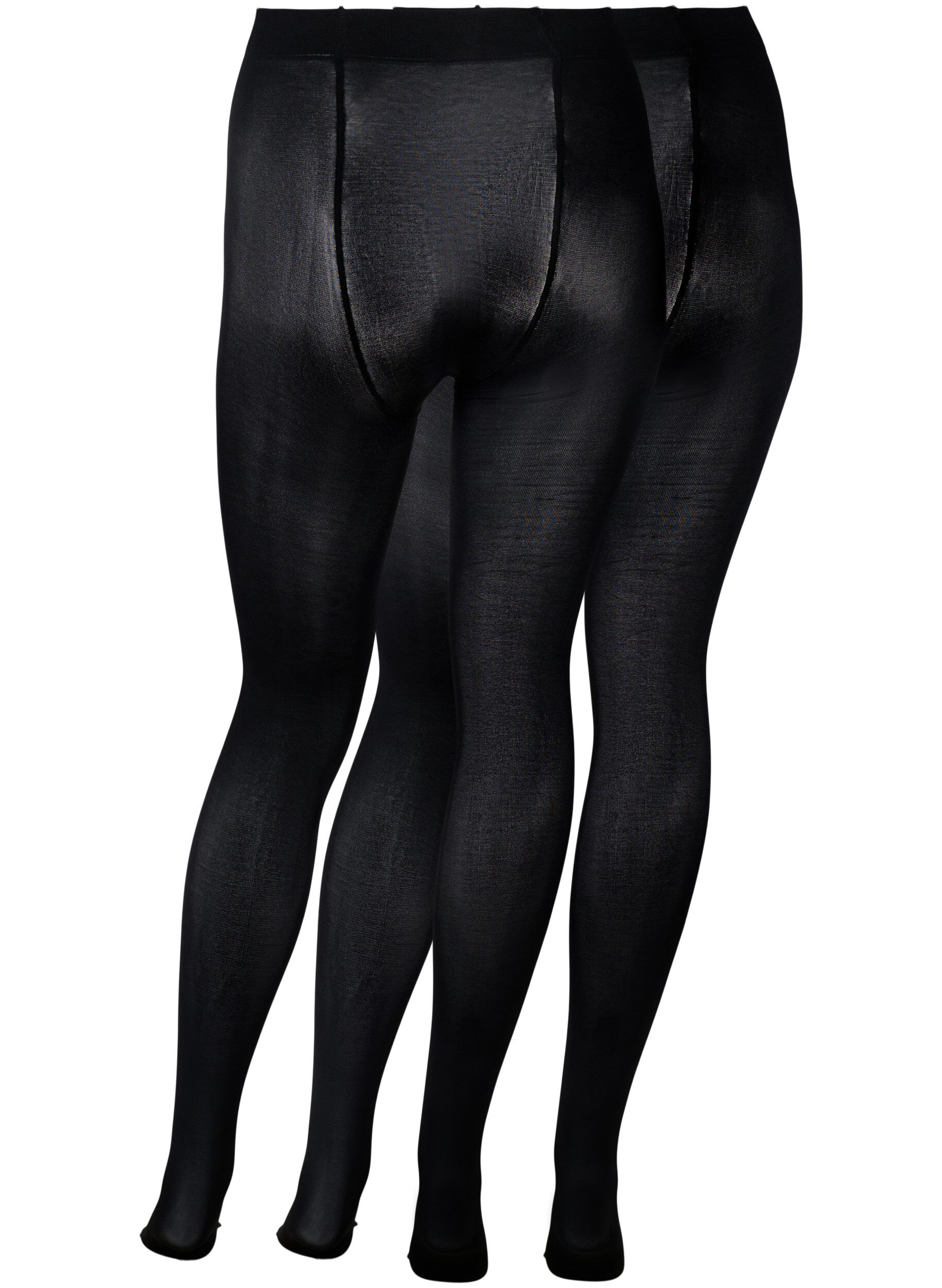 Zizzi2er-Pack Strumpfhose in 100 DEN, Schwarz, Packshot image number 1