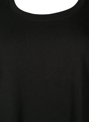 Kurzärmliges Sweatkleid mit Taschen, Black, Packshot image number 2