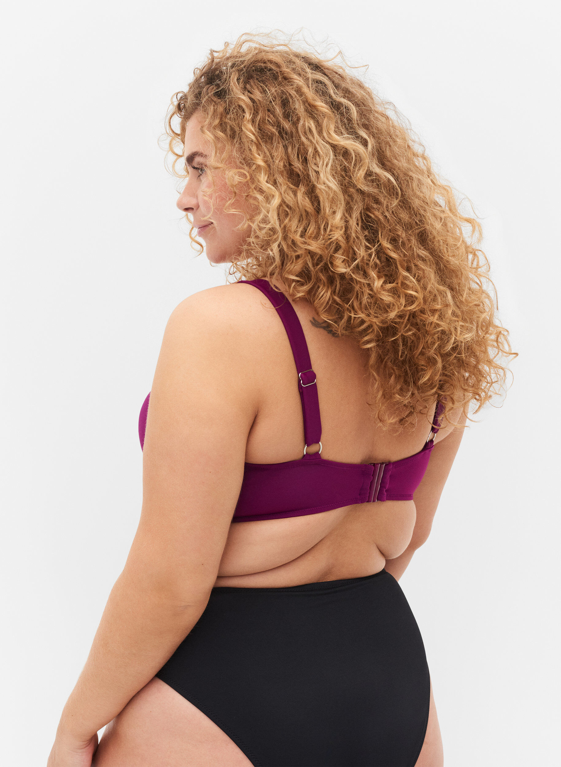 ZizziBikinioberteil, Dark Purple, Model image number 1