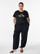 T-Shirt mit Print, Schwarz, Model image number 1