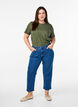Gek&uuml;rzte Vera Jeans mit geradem Bein, Blau, Model image number 0