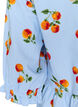 Bluse aus Baumwolle mit Tomaten-Print und Peplum, Blau, Packshot image number 3
