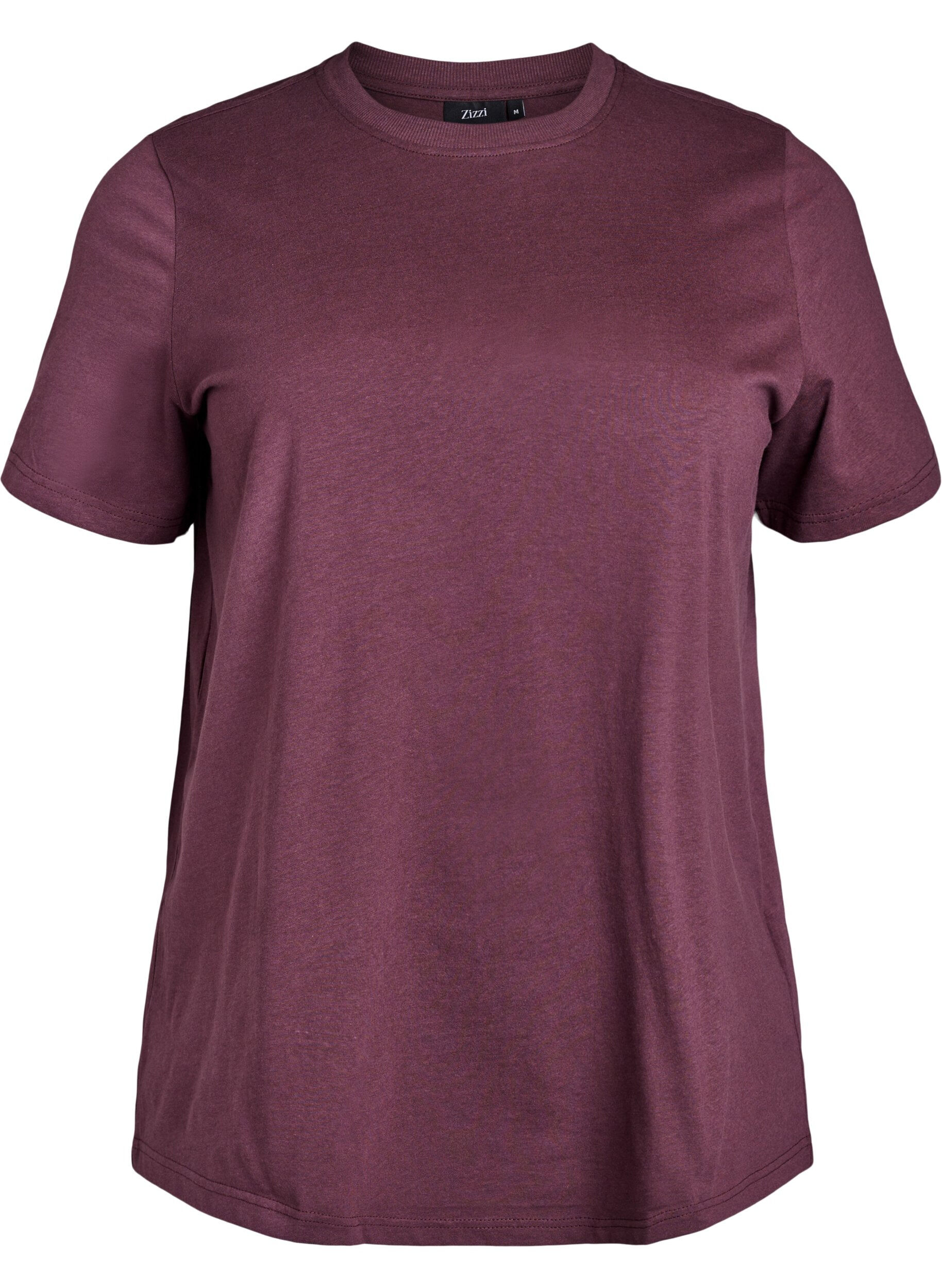 Basic-T-Shirt aus Baumwolle mit Rundhalsausschnitt