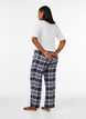 Karierte Pyjamahose aus Baumwolle, Blau, Model image number 2