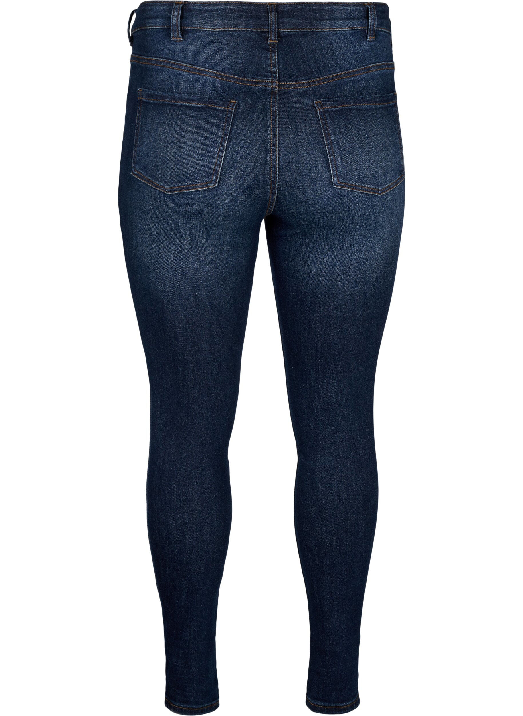 ZizziSuper Slim-Fit-Jeans mit hoher Taille, Dark Blue, Packshot image number 1