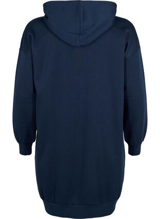 Pulloverkleid mit Kapuze und Reißverschluss, Navy Blazer, Packshot image number 1
